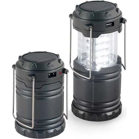 Lampe portable outdoor solar camping lamp 900 lumens pliable