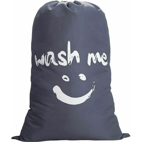 Sac Linge Grand Panier Linge Panier Linge Pliable Sac de Rangement Conteneur Linge pour Voyage, Tissu de Salle de Lavage 120L 70 100 cm, Gris (1/5)