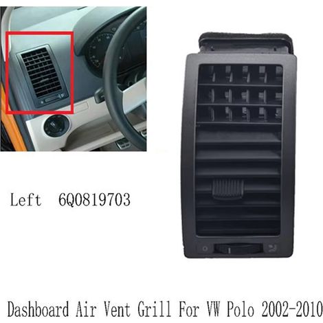 Two 6Q0819703 and 6Q0819704 units are suitable for Volkswagen air conditioning vents (02-10). (1/5)