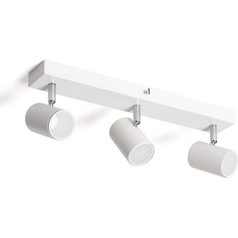 Lámpara de Techo Orientable Metal 3 Focos Wuedy Blanco (1/5)