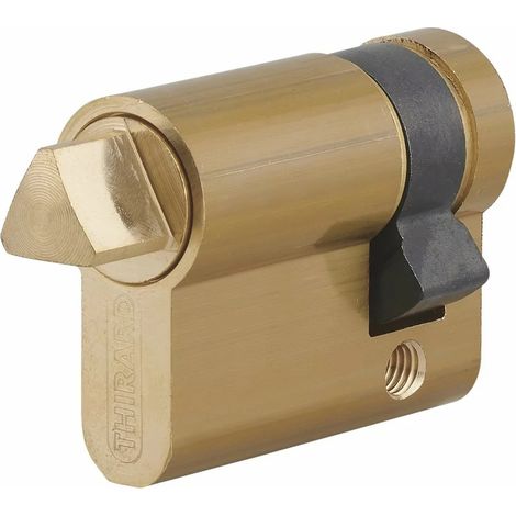 Thirard – Cylindre de serrure 30x10 mm – Mécanisme 5 goupilles en maillechort – Panneton anti-arrachement – Profil européen