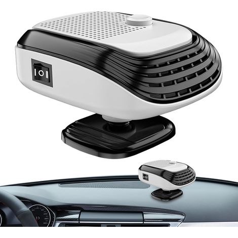 Chauffage de voiture 12V Chauffage/ventilateur portable 2 en 1 pour dégivrage, chauffage pour voiture, camion, camping-car, SUV, voyages (1/5)