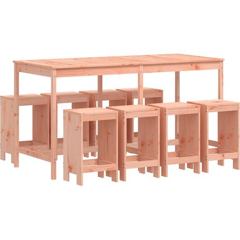Maison Exclusive - Set da Bar da Giardino 9 pz in Legno Massello di Douglas (1/5)