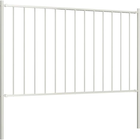 Maison Exclusive - Zaunelement Woerden mit Pfosten Stahl 1,7 x 1 (1/4)
