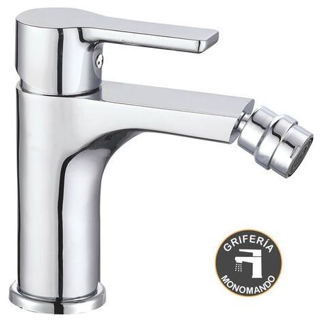 Kibath Grifo de Bidet monomando PIN acabado CROMO brillo fabricado en latón (1/4)