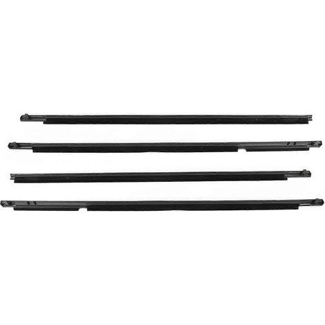 Fensterdichtungsstreifen (4-teilig) für Toyota Corolla (2008–2013), vorne und hinten, Gummidichtungsstreifen, Teilenummer 7573012300, 7571002210 – Schwarz (1/5)