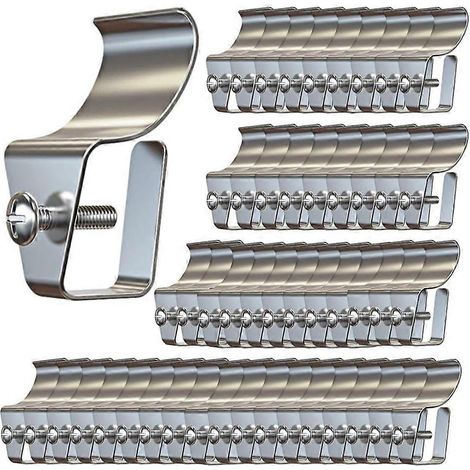 Lot de 50 crochets pour bardage, clips de fixation pour bardage vinyle, crochets pour suspendre des objets sur bardage vinyle, crochets de fixation pour bardage (1/5)