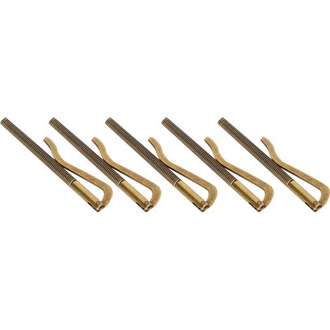 Set mit 5 hochfesten, galvanisierten Geldklammern aus Stahl, 85 mm Feder, für Ledergeldbörsen, bronzefarben (1/5)