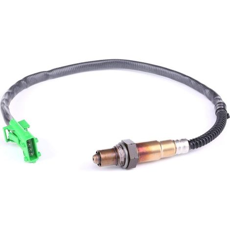 Automotriz 0258006027 - Sensor Lambda con conector específico para vehículo, negro