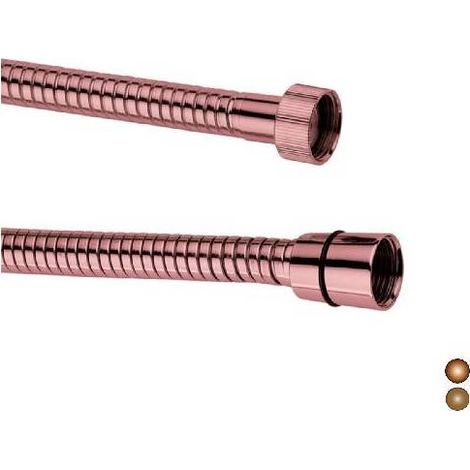 TUYAU DE DOUCHE FLEXIBLE EN LAITON - RACCORD 1/2F X 1/2F Dimensions : Cuivre   -  150 cm
