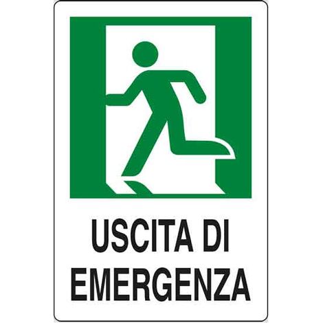 SCHILD 'NOTAUSGANG LINKS' 20x30 cm