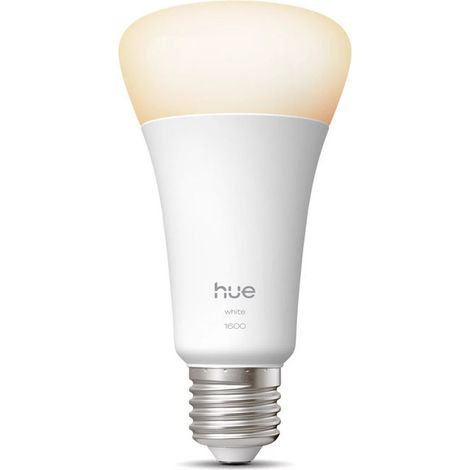 Philips Hue White lampadina smart LED A67, attacco E27, 1600 lm, luce bianca calda 2700K, 13,5W, Bluetooth Zigbee, dimmerabile