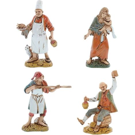 Soggetto Assortito Presepe Stile Napoletano Scala 1:20 Moranduzzo Landi