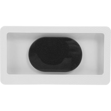 Support Mural Étanche pour Téléphone Portable Blanc en Abs et Pet, Rotatif, pour Salle de Bain et Toilettes (1/5)