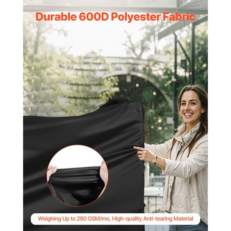 Housse de barbecue, 1518 mm, bâche de protection barbecue extérieur, imperméable, résistante aux intempéries, polyester 600D robust… (1/5)