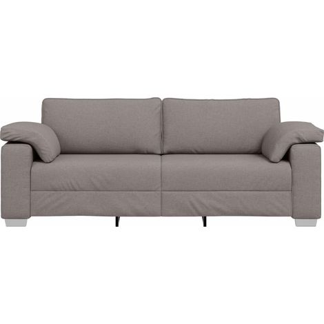 Sofa 3 places Taupe 220 cm tissu (1/5)