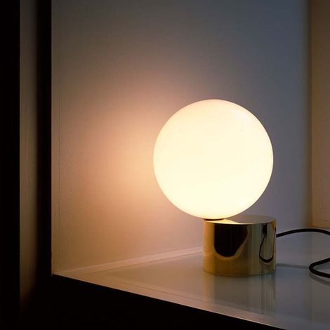 Petite lampe de table moderne LED dimmable, lampe de table tête de lit or lampe de table chambre salon table de chevet blanc oeil de chat Pierre verre abat - jour Design minimaliste cadeau de fête des (1/5)