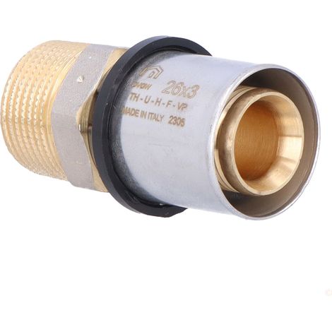Purmo Cleverfit Verbindungsnippel mit Außengewinde 26x3/4" GZ (1/3)