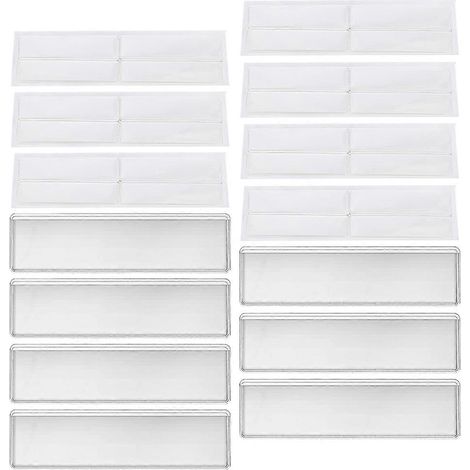 1 Set Adhesive Index Card Pockets Delivery Adhesive Cards Covers Shelf Label Pockets Adhesive Pockets (1/4)