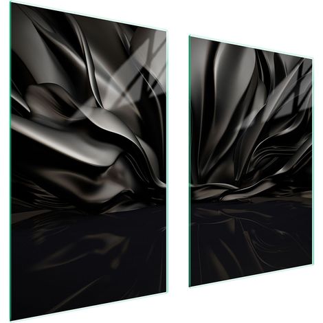 PLAQUE DE PROTECTION EN VERRE POUR CUISINE MOTIF 65x52