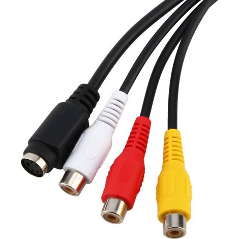 Adaptateur VGA SVGA vers S-Vidéo 3 RCA AV TV, câble convertisseur pour PC/ordinateur portable (1/5)