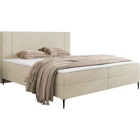 Cama continental Providence 200, Polo 872, Continental, Doble, 180x200, Tapiz, Somieres, 180x208x104cm (1/5)