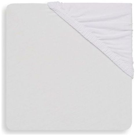 1 Drap-Housse 60x120 cm Jersey Coton Extensible Blanc Lit Bébé (1/5)