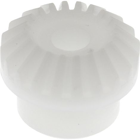 Engrenage conique RS PRO en POM 20 dents , pas de 0.5mm, angle de 20°, alésage 3mm ( Prix pour 1 )