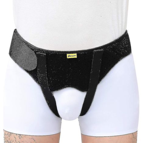 Ceinture herniaire pour hernie inguinale simple/double ou hernie sportive, orthèse de soutien herniaire pour hommes et femmes, sangle de récupération pour soulager la douleur. (1/4)