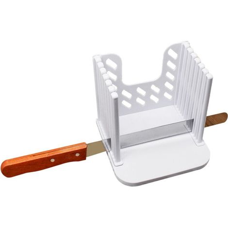Coupe-Pain Pliable pour Pain Fait Maison, Coupe-Pain Réglable, Guide de Coupe pour Pain Fait Maison