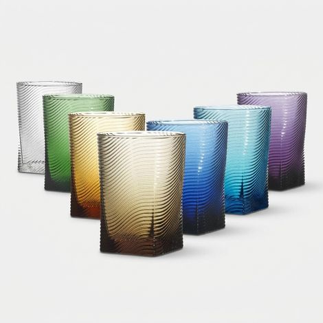 Set 6 bicchieri acqua in vetro Made in Italy Laguna (1/2)