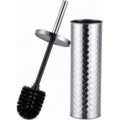 Set di scopino per WC in acciaio inox con supporto (1/5)
