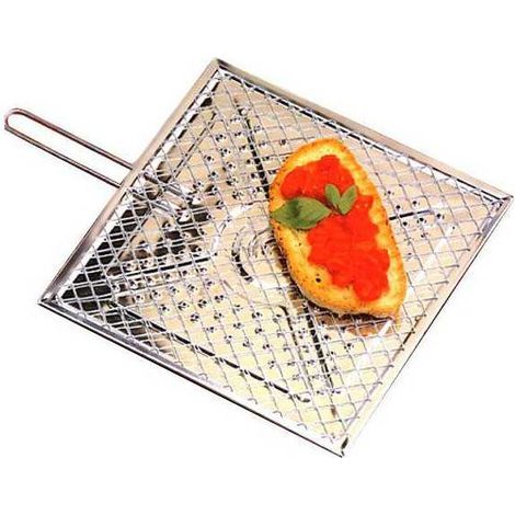 Grille en acier inoxydable pour polenta 25x25 cm