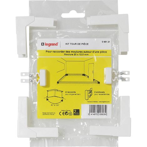 Legrand - Kit tour de pièce - Pour moulure section 20x12,5mm
