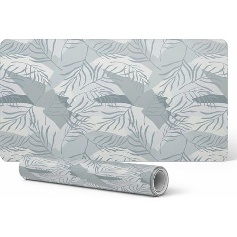 Designer-Laptop-Schutzunterlage mit Blättermotiv in Pastellfarben, 120 x 60 cm (1/5)