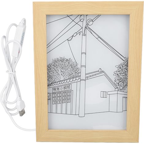 Ortviai Tableau Lumineux LED avec 3 Modes d'Éclairage – Dessin Anime Japonais, Style Lampe de Rue, Décoration Murale pour Chambre et Salon