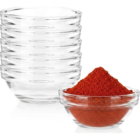Glass Sauce Bowls Set, 35 ml, 6 Pieces (1/5)