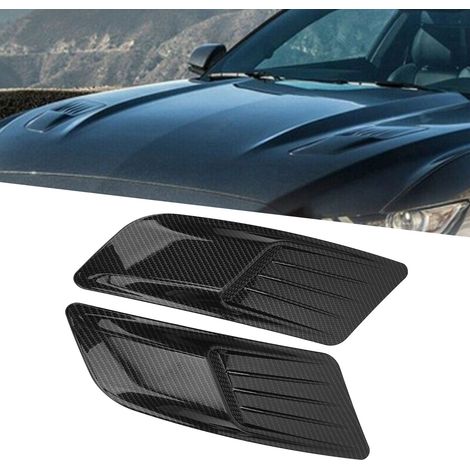 Joint Universel de Ventilation de Capot Avant Style Fibre de Carbone pour Ford Mustang 2015‑2017 (1/5)