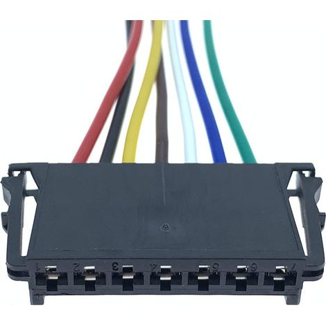 1-1355396-1 Connecteur de faisceau de câblage de douille de feu arrière Mercedes-Benz applicable, gaine 7 broches 7P DJ7072-3.5-21 -- Connecteur simple