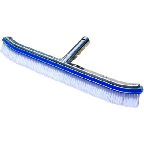 18-Zoll-Poolreinigungsbürste aus Aluminium mit EZ-Clips. Diese robusten Bürsten reinigen Wände, Fliesen und Böden mühelos. – Crezuo