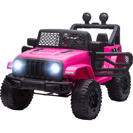 Auto elettrica fuoristrada per bambini 100 x 65 x 72 cm telecomando parentale fari a led design di tendenza in PP rosa 210000467