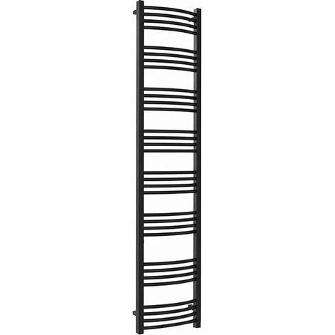 Sèche-serviette mixte noir de 1860 mm de haut et 600 mm de large - 937 Watt - LEN1860/600Z8N (1/5)