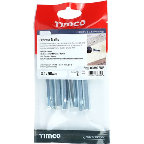 TIMCO Express Nails Silver - 8.0 x 90