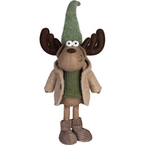 Dekoration MagicHome Weihnachten, Rentier, Junge, 22 x 14 x 53 cm