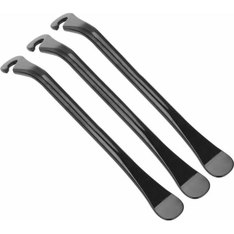 Juego de 3 piezas para cambiar neumáticos de bicicleta, palanca de acero al carbono negro, herramienta para cambiar neumáticos de bicicleta, herramienta de reparación de bicicletas para quitar neumáti (1/5)