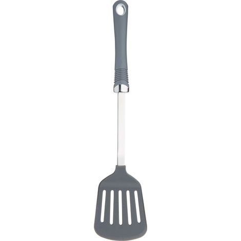 KitchenCraft Professional - Spatel de Küche de Nylon, Soft Touch Griff, Silber/Grau, 36 x 10,5 x 3 cm