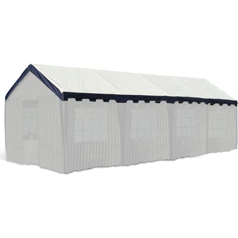 Terre Jardin – Toit de tente de réception 3x10m – Bâche en polyéthylène 180g/m² – Protection solaire pour chapiteau – Coloris bleu