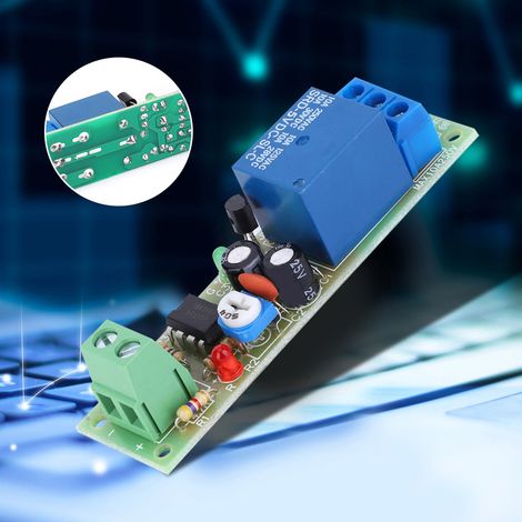 Module relais JK02 5 V CC, temps de déclenchement de 5 s, carte d'arrêt avec voyant lumineux (1/5)