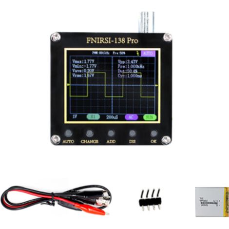 Digitales Oszilloskop, automatische Ein-Knopf-Anpassung, 2,4-Zoll-Display, PWM-Rechteckwellenausgang – KISTO