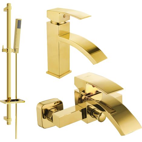 Mexen Libra DQ77 Badewannenarmatur, gold - 745103DQ77-50 (1/4)